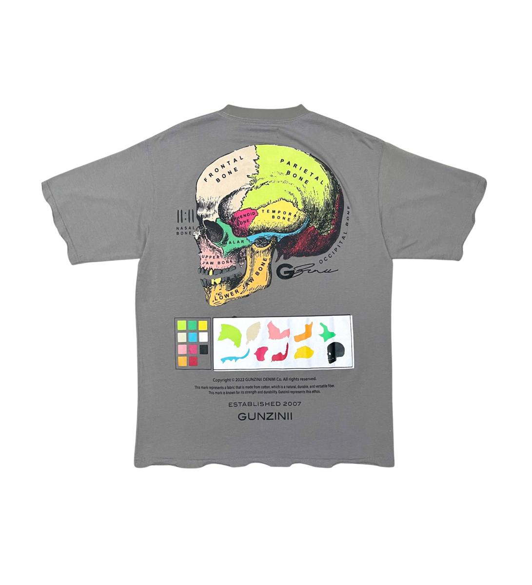 Marvelous Skull Garment Grey Shirt