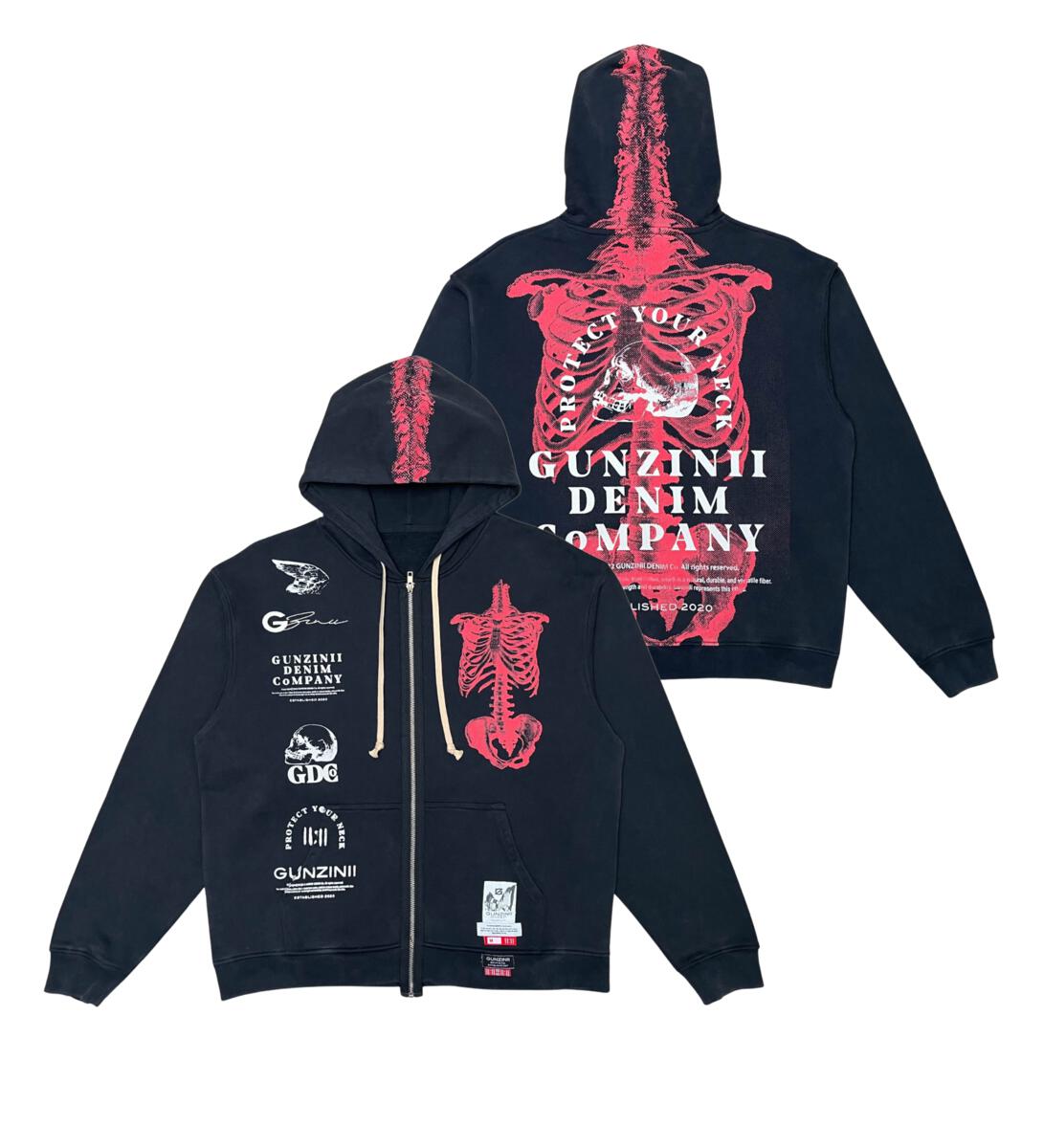 Gunzinii Protect Your Bones-Black