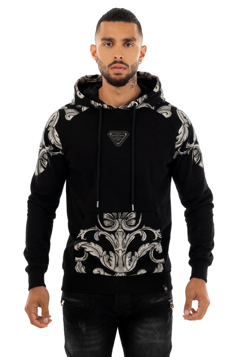 George V Black Hoodie