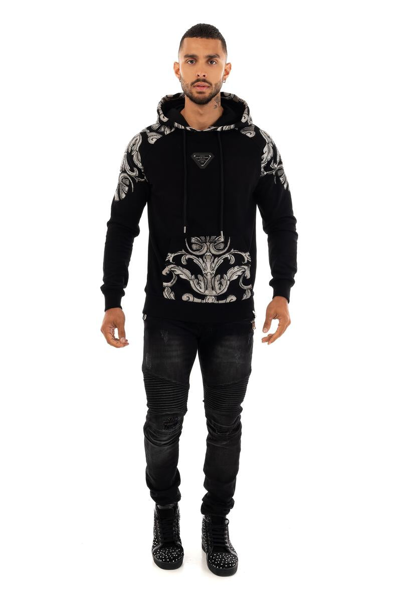 George V Black Hoodie