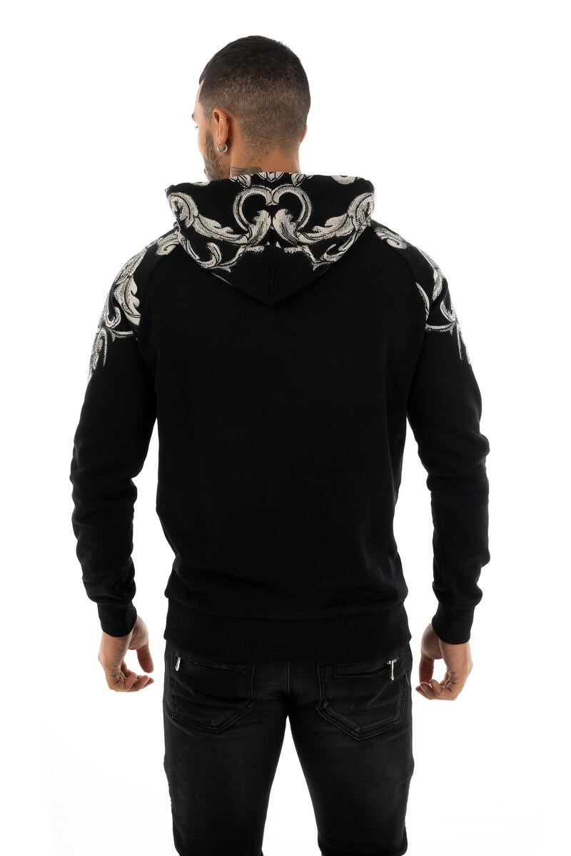 George V Black Hoodie