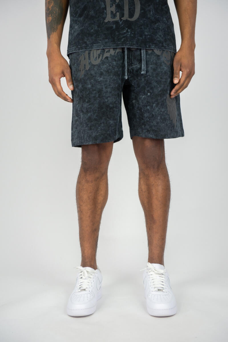 Rebel Minds Acid Washed Short Set