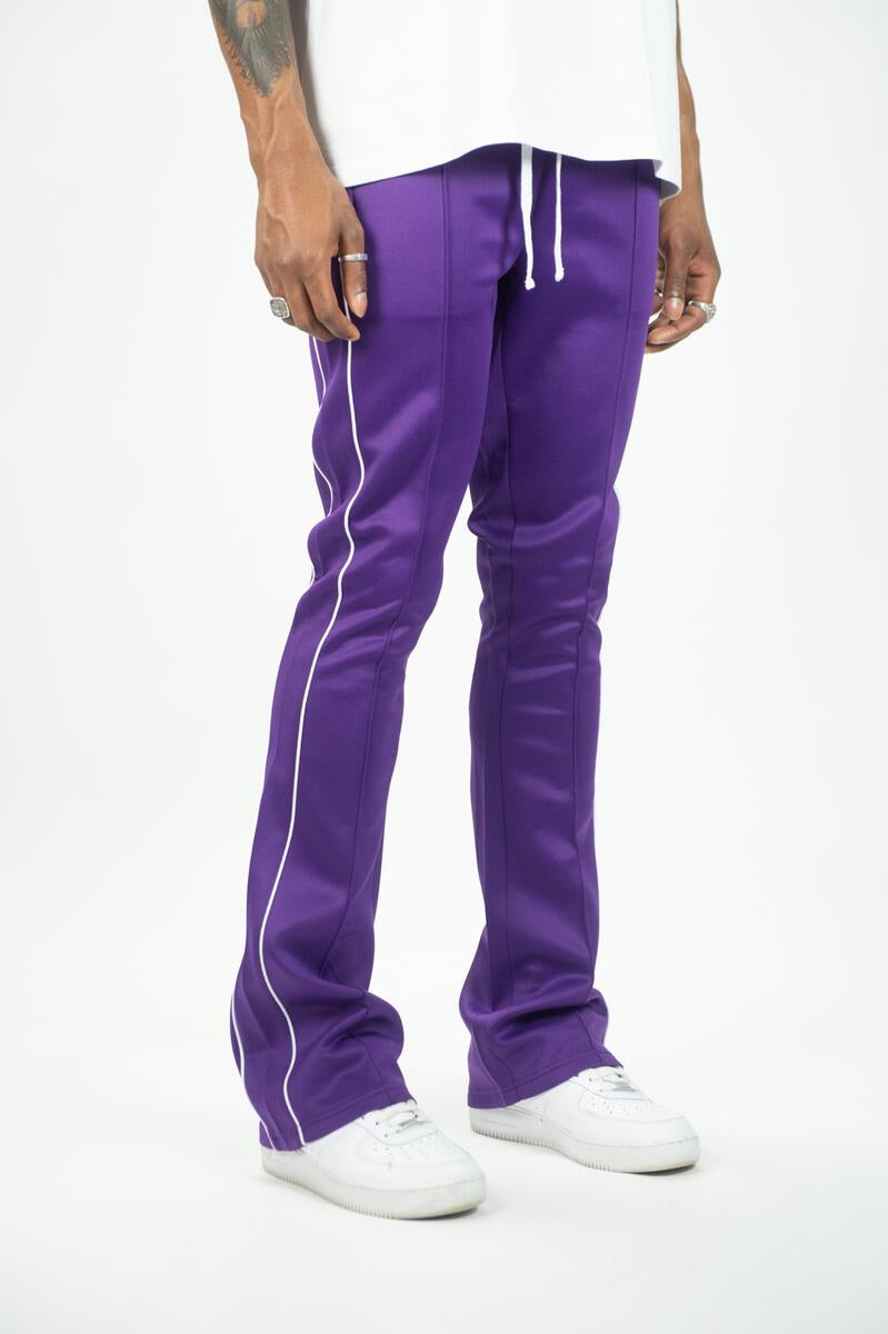 Rebel Mind Purple Stacked Sweat Pant