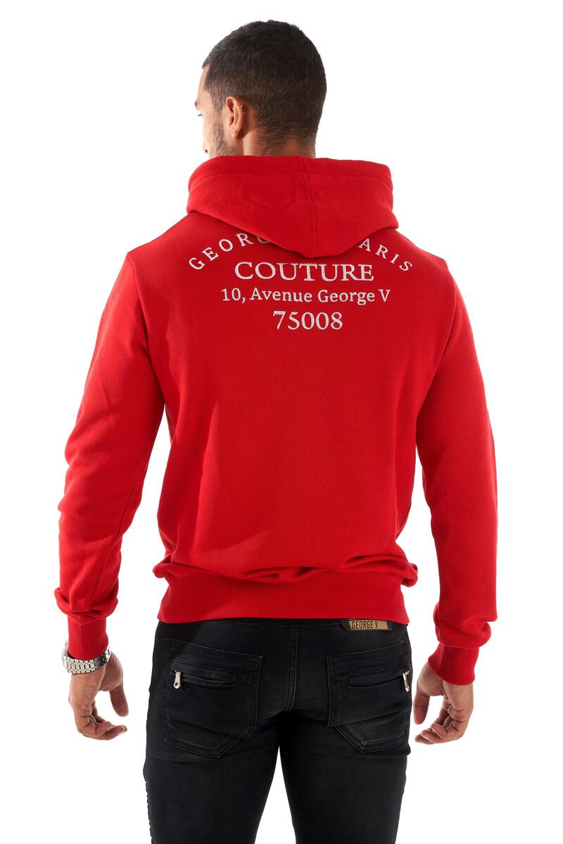 George V Red Hoodie