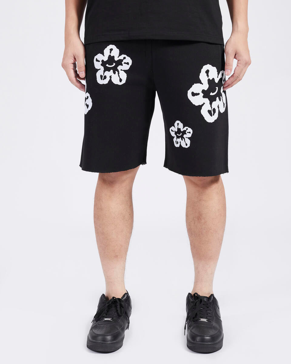 Roku Inseam Tear Drip Black Sorts