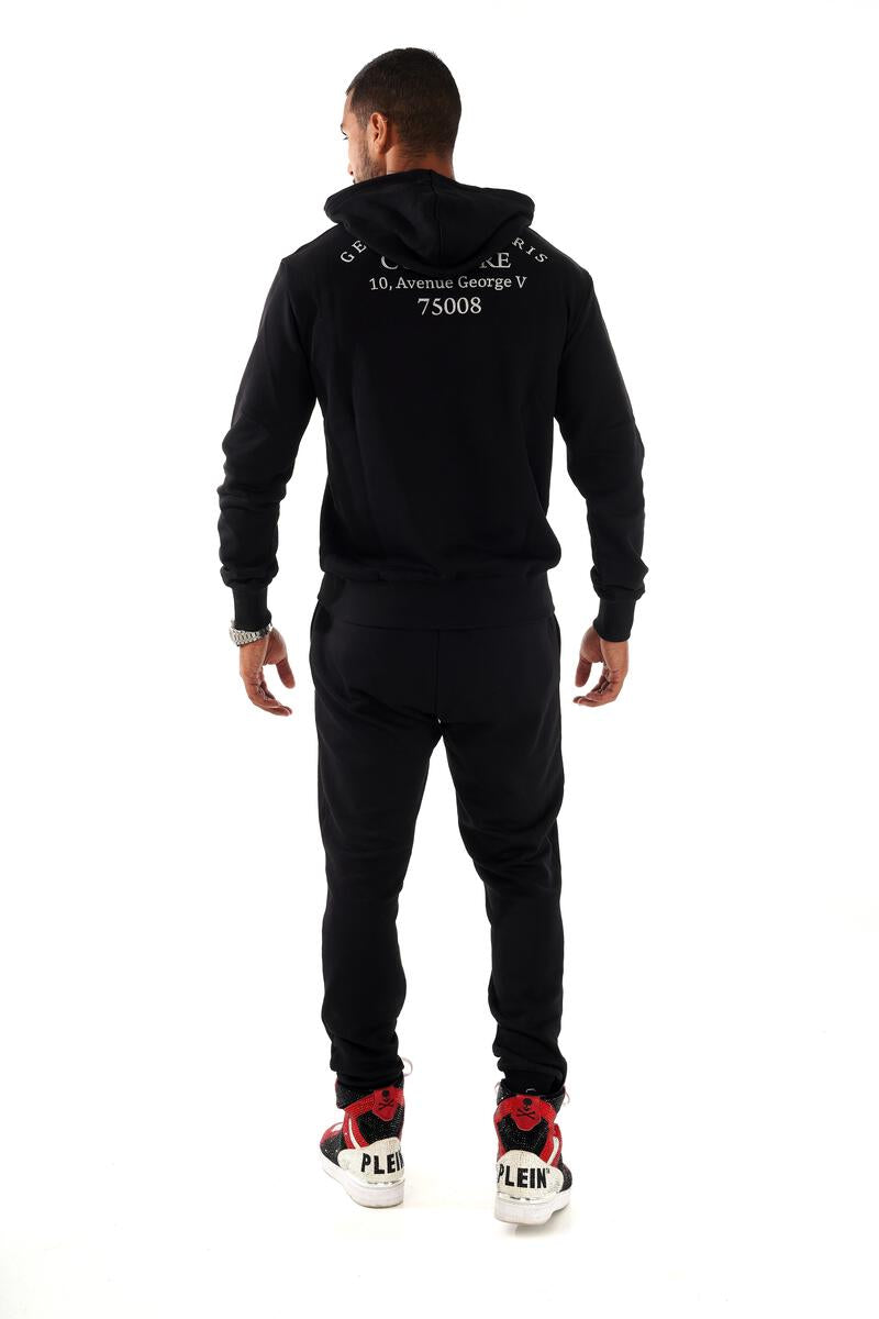 George V BLACK / RED CRYSTALS SET