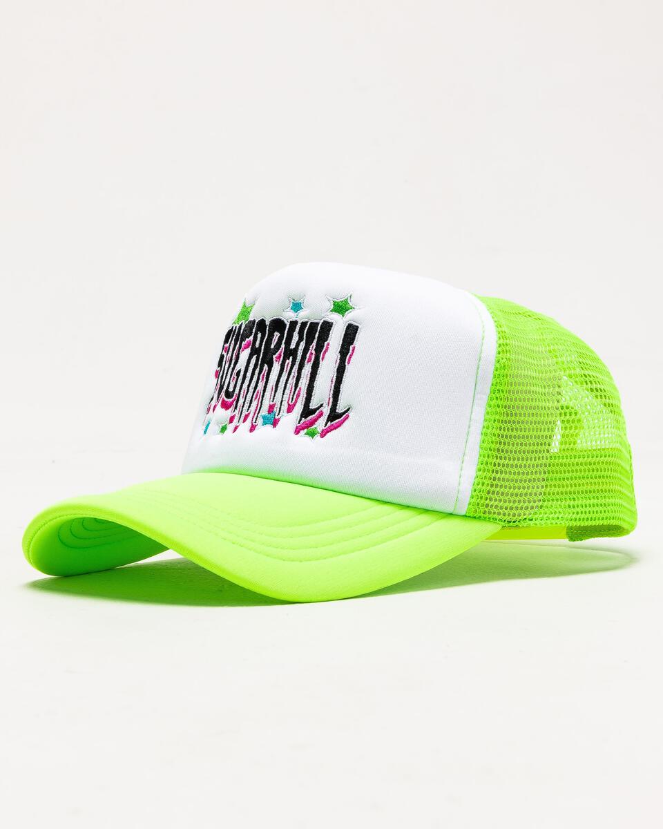 APOCALYPSE TRUCKER HAT (NEON GREEN/WHITE)