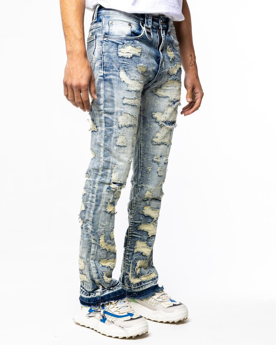 Dirty Scab Stacked Denim Jeans