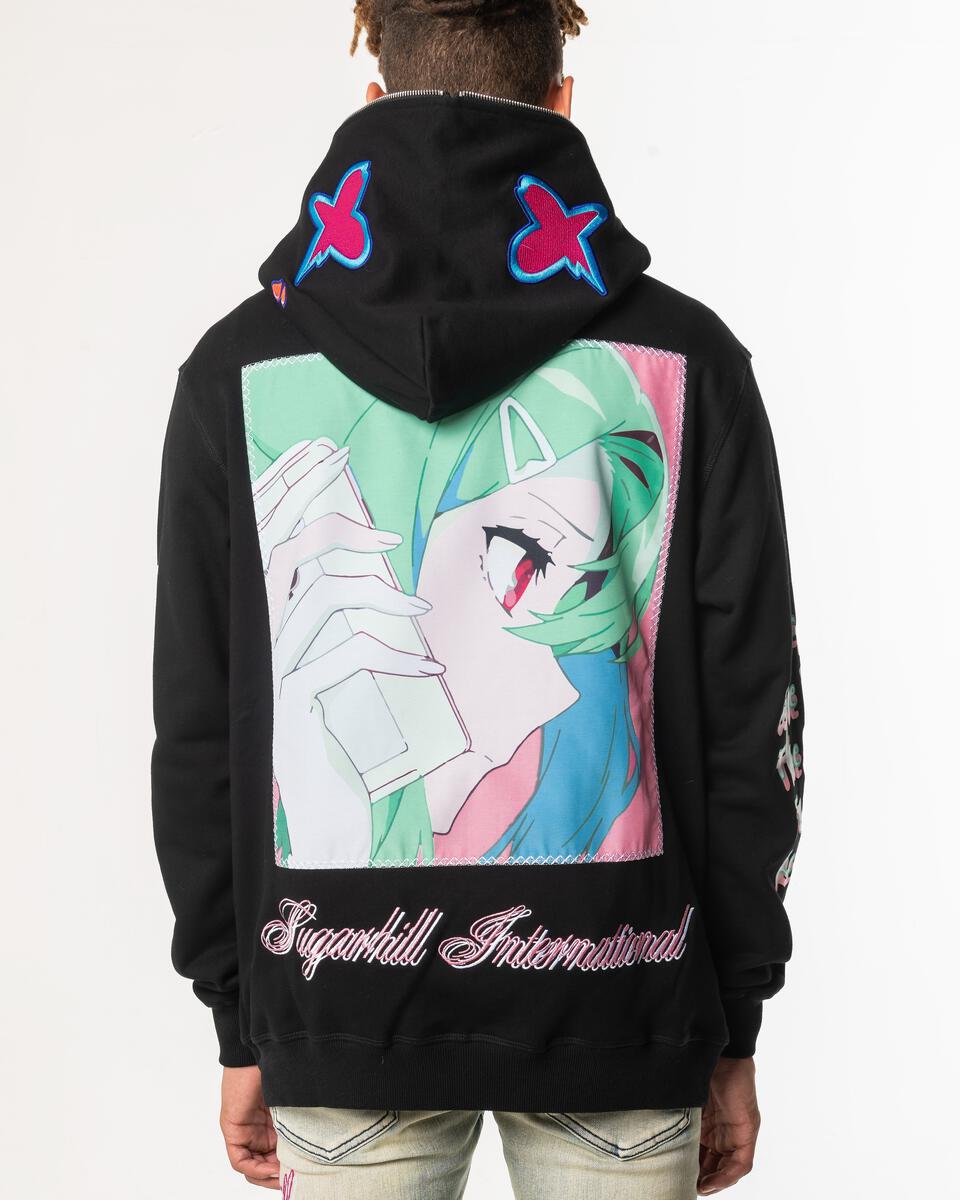 BLACK REVENGE FULL ZIP HOODIE