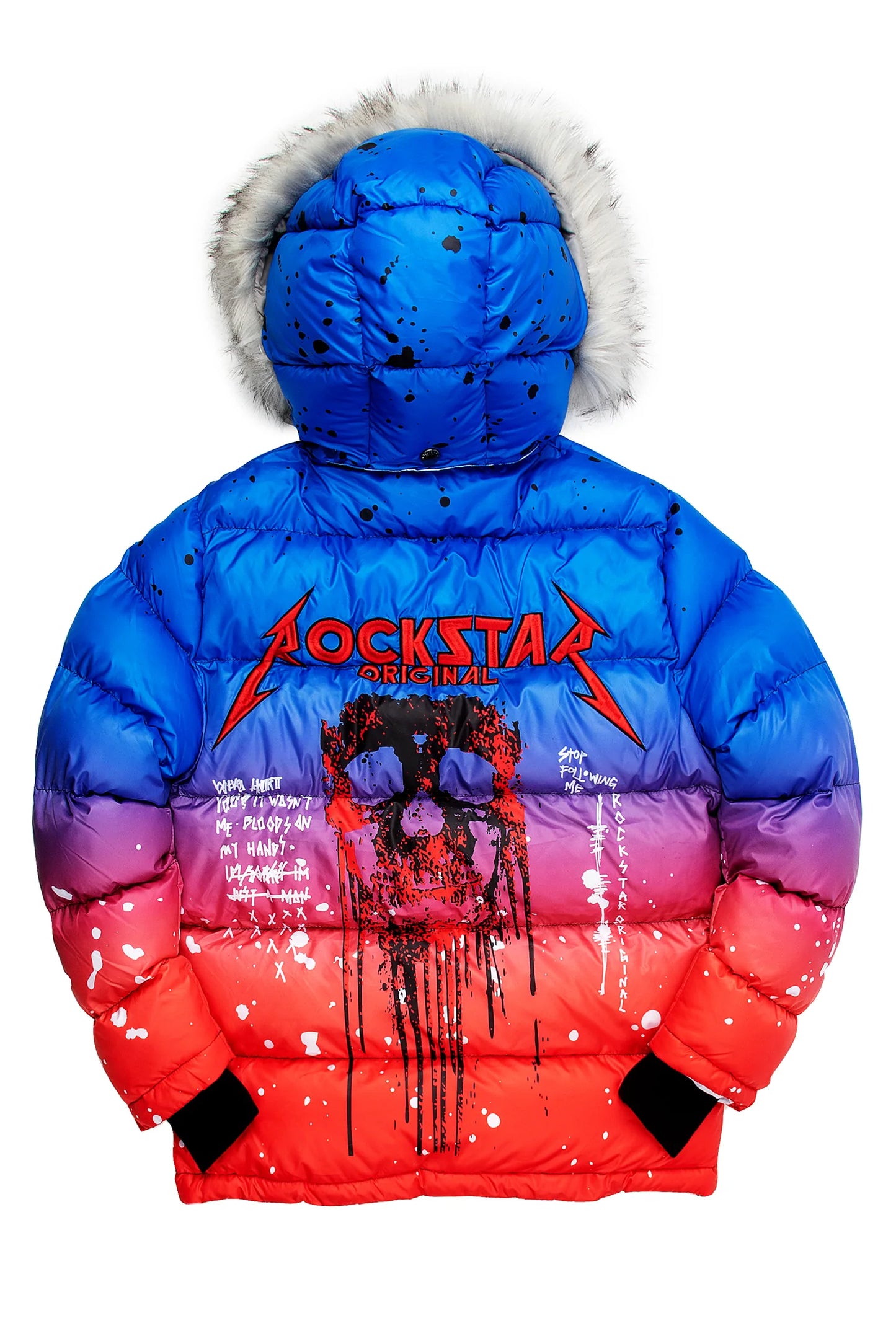 CURRY 2.0 PUFFER JACKET- BLUE/RED