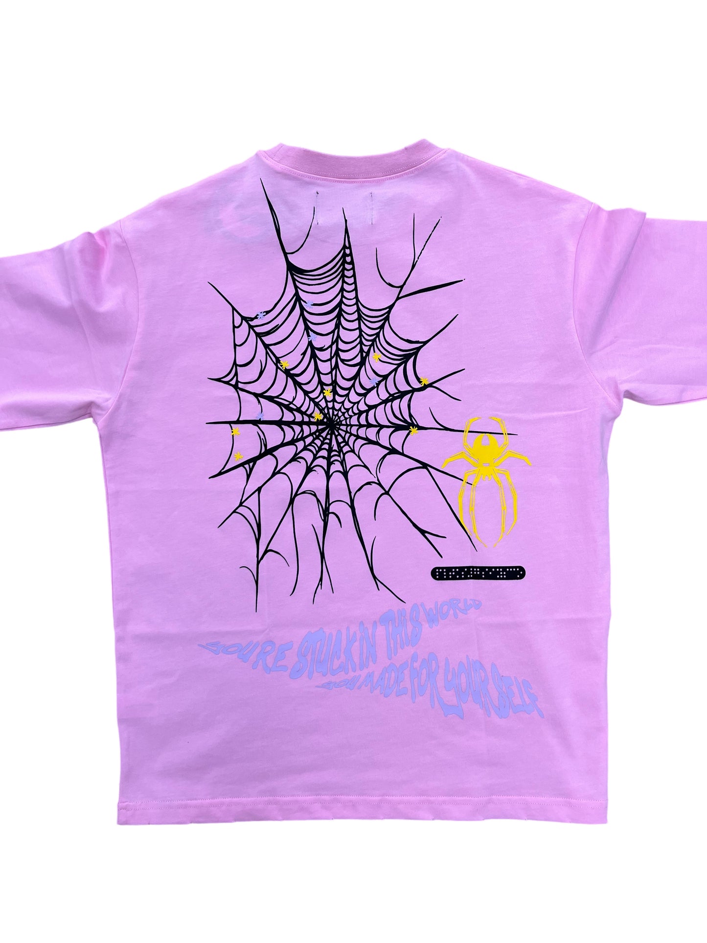 Politics Pink Puff Print Spider Shirt