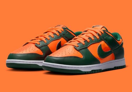 Nike Dunk Low Miami Hurricanes Green
