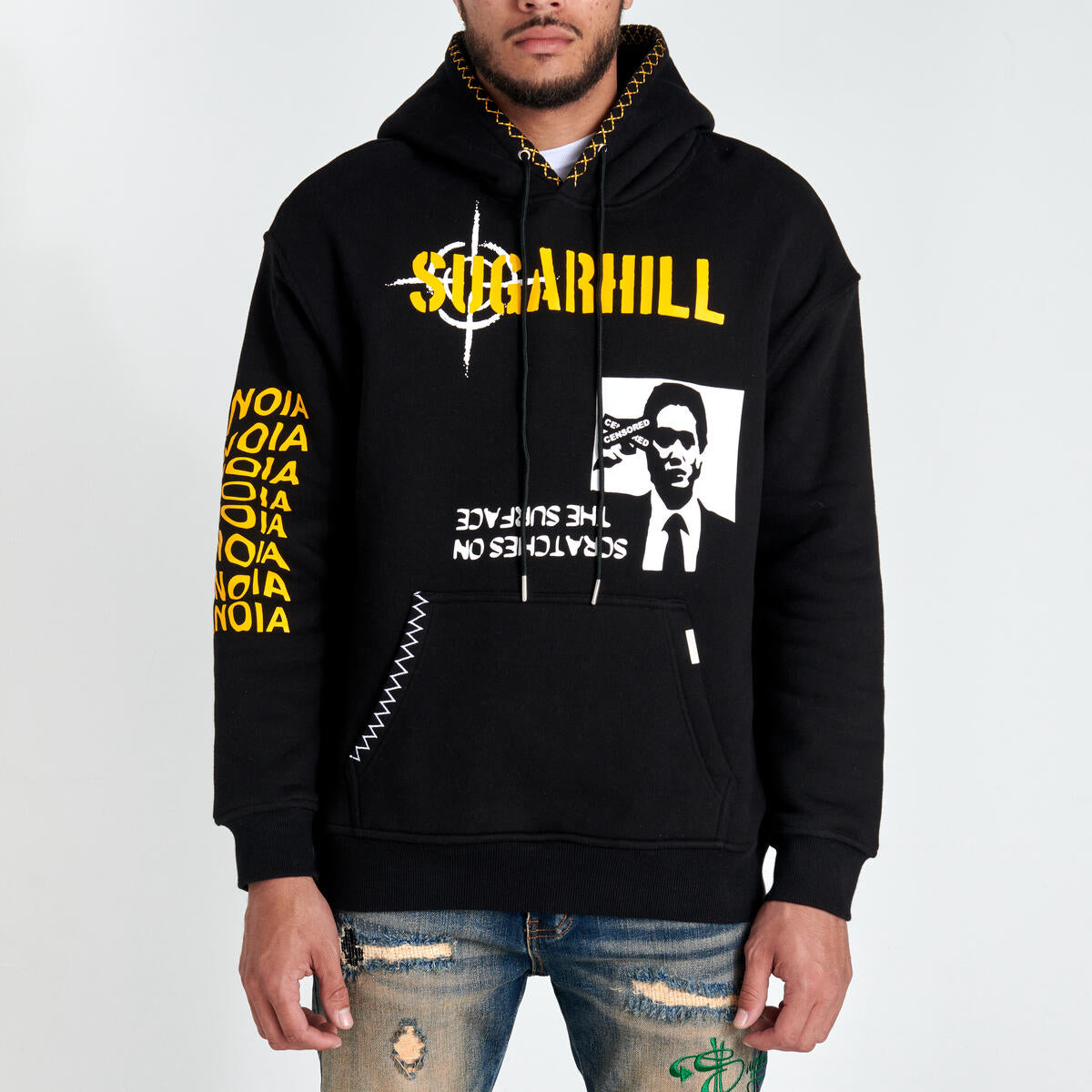 Sugarhill Black Scratch hoodie