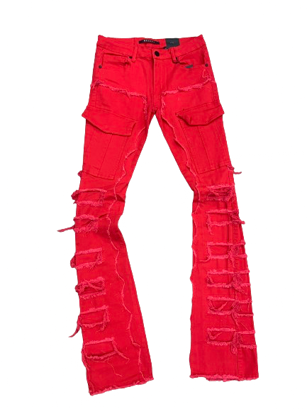 Kloud9 Red Premium Stacked Jeans