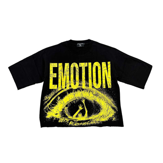 Emotion trapped cropped shirt