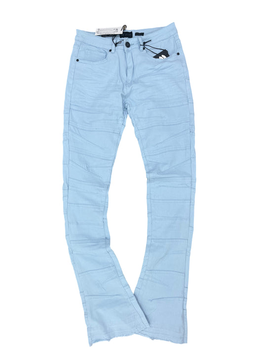 Baby Blue Stacked Denim