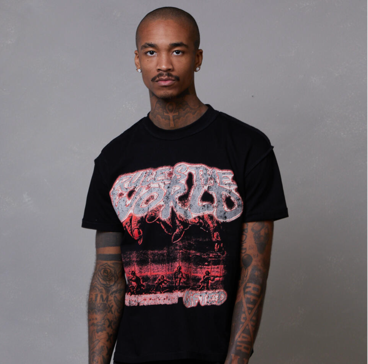 GFTD RULES THE WORLD T-Shirt BLK