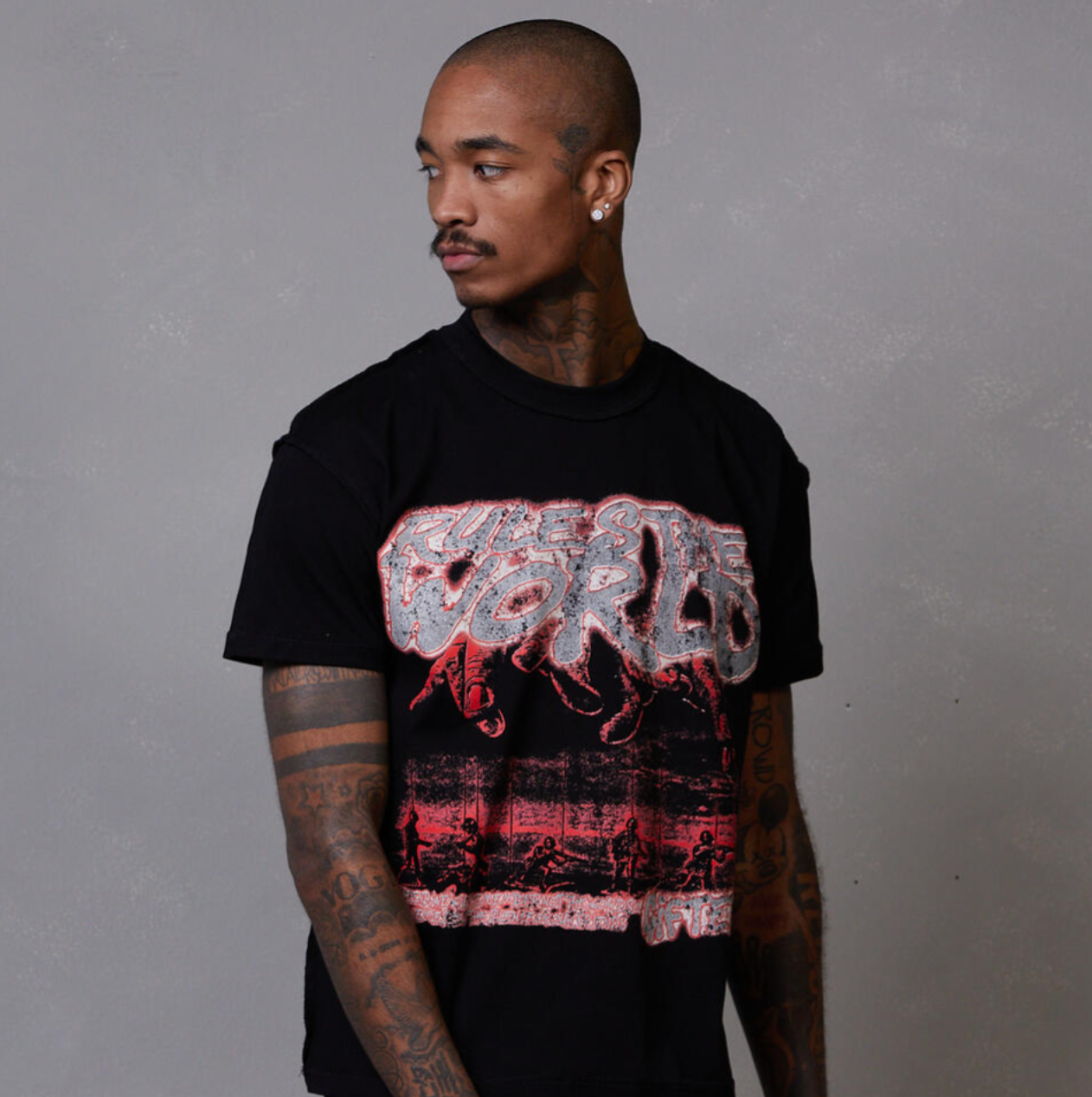 GFTD RULES THE WORLD T-Shirt BLK