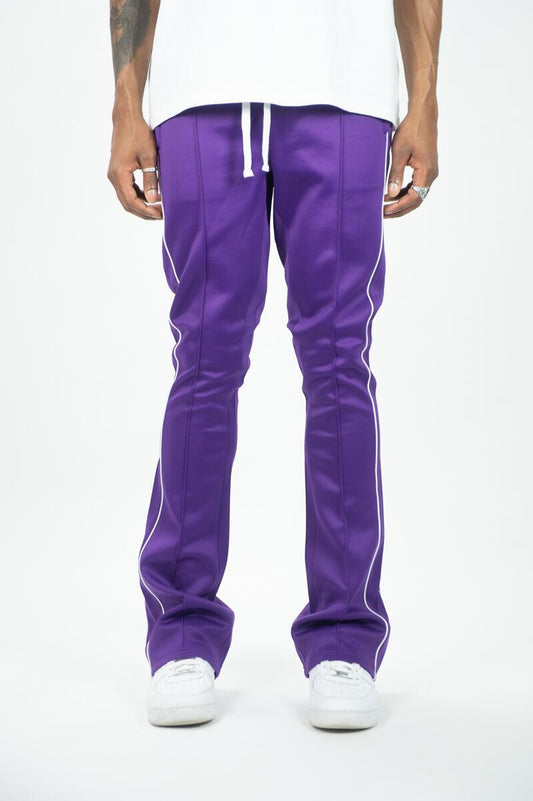 Rebel Mind Purple Stacked Sweat Pant