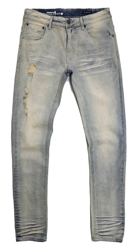 Copper Rivet Light Washed Jeans