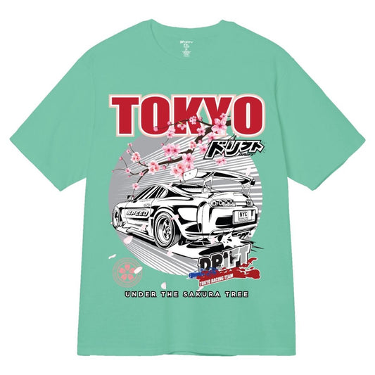 Tokyo Drift Printed green shirt