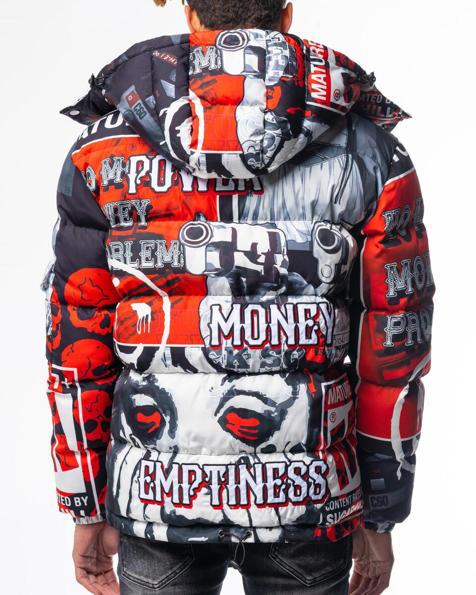 Money + Power R&B Puffer Jacket