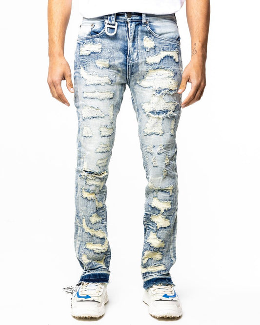 Dirty Scab Stacked Denim Jeans