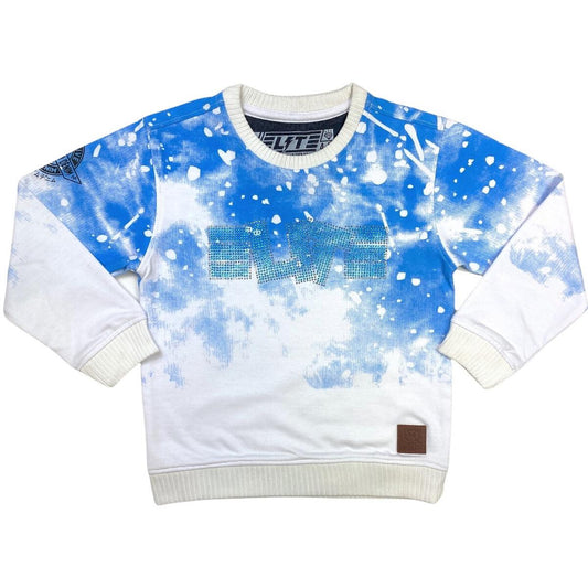 TieDye Baby Blue Kids Sweatshirt