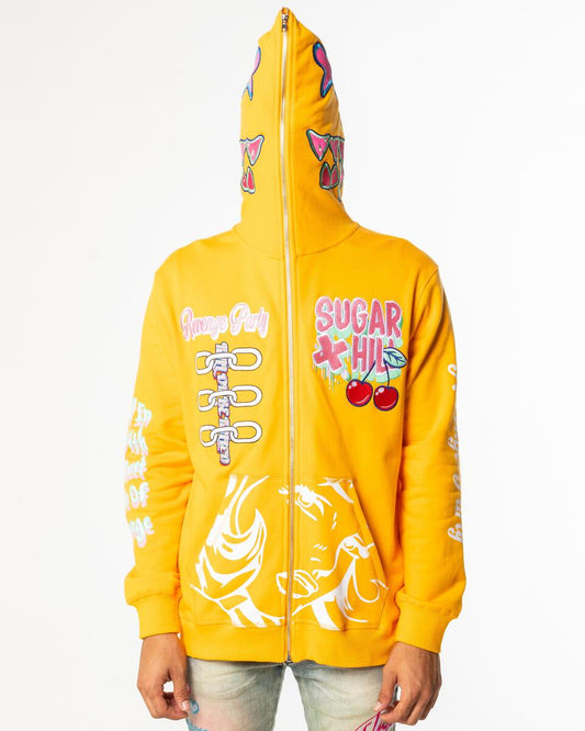 YELLOW REVENGE FULL ZIP HOODIE