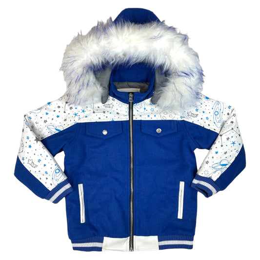 blue space kids wool jacket (4176-JR YB)