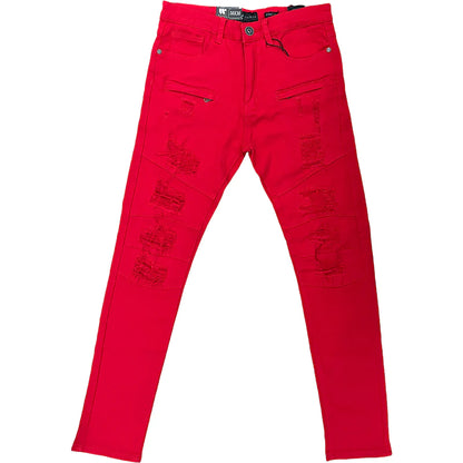 Waimea Red Twill Jeans