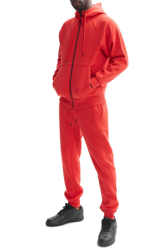 Men's Cvc Fleece Top & Bottom Set