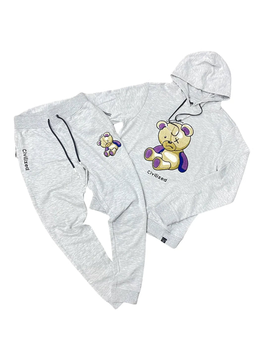 Civilized Core Hoodie Set Grey